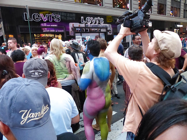 I  LOVE NEW YORK  PART 2 !!  Body Painting in Times Square  #20397063