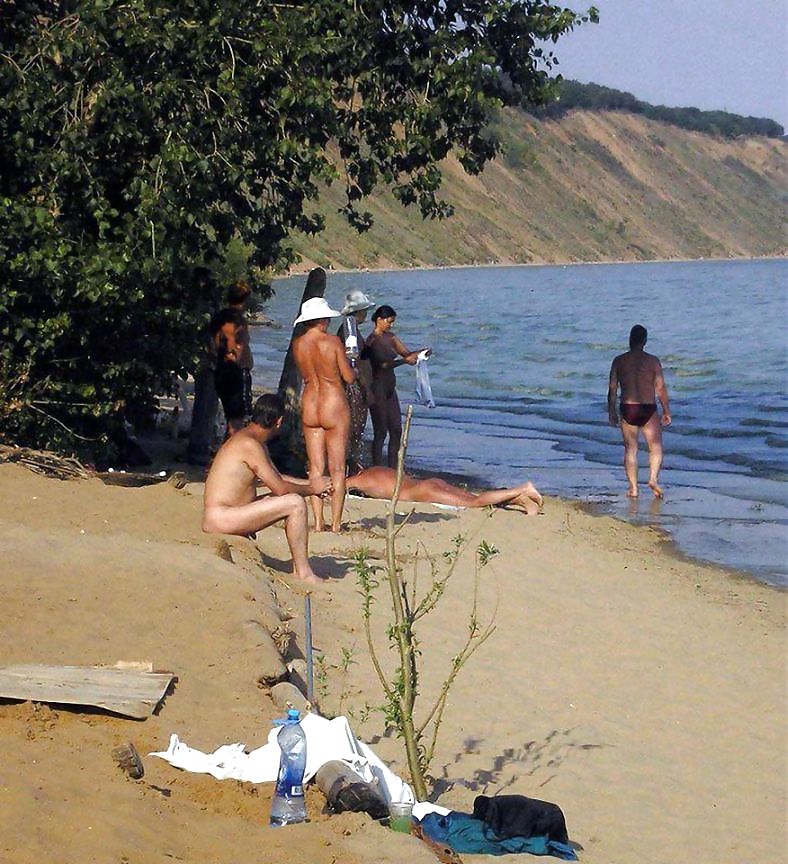 Older Beach Nudists