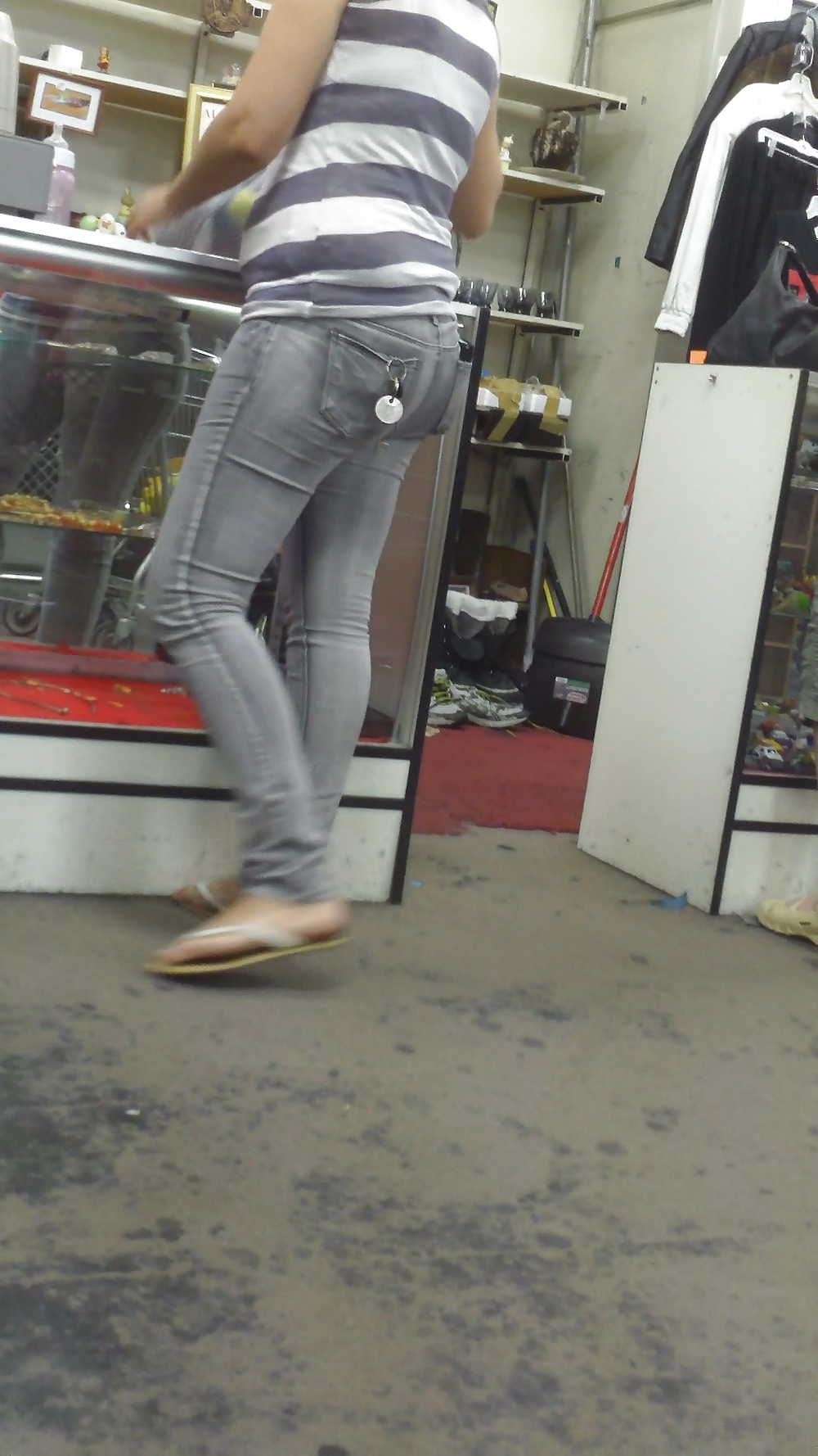Populäre Jugendlich Mädchen Stummel & Arsch In Jeans #21496738