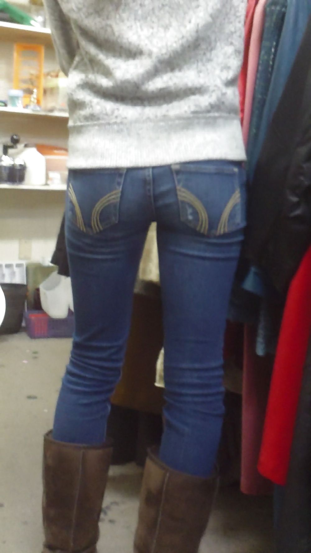 Populäre Jugendlich Mädchen Stummel & Arsch In Jeans #21496840