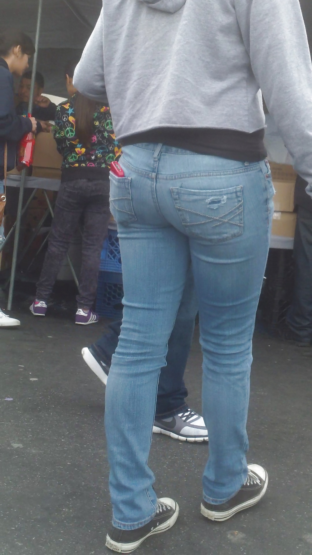 Popular teen girls butts & ass in jeans #21497106