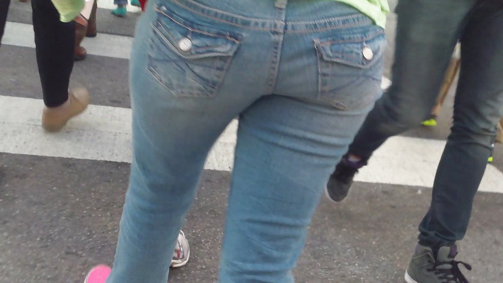 Popular teen girls butts & ass in jeans #21498769