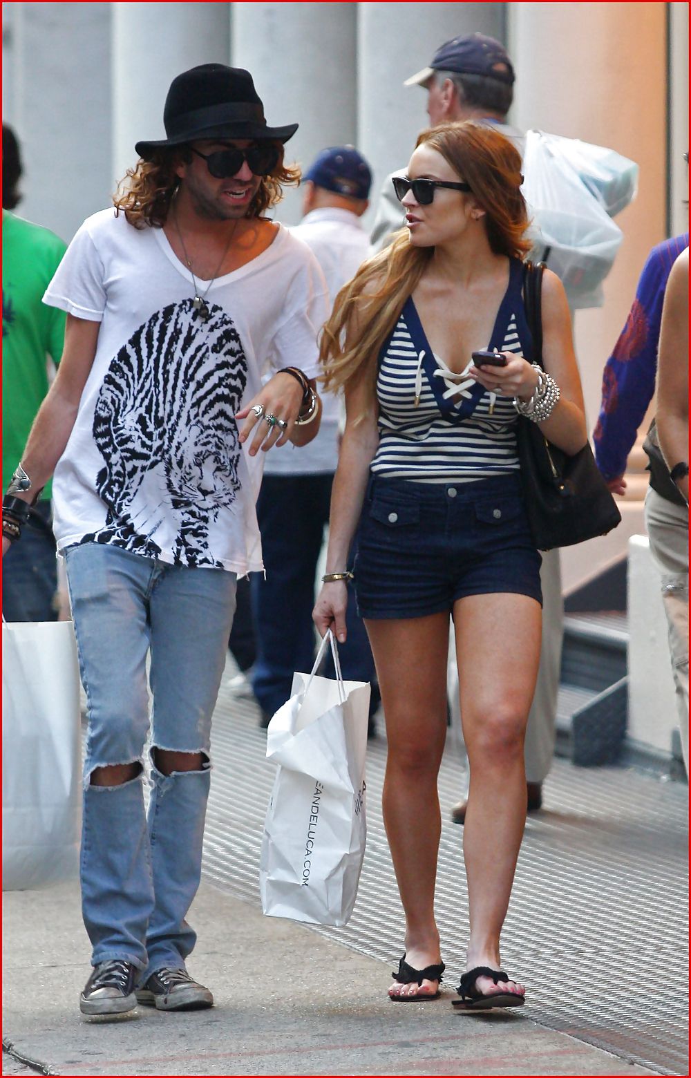 Lindsay Lohan leggy in some Soho candids #3690855