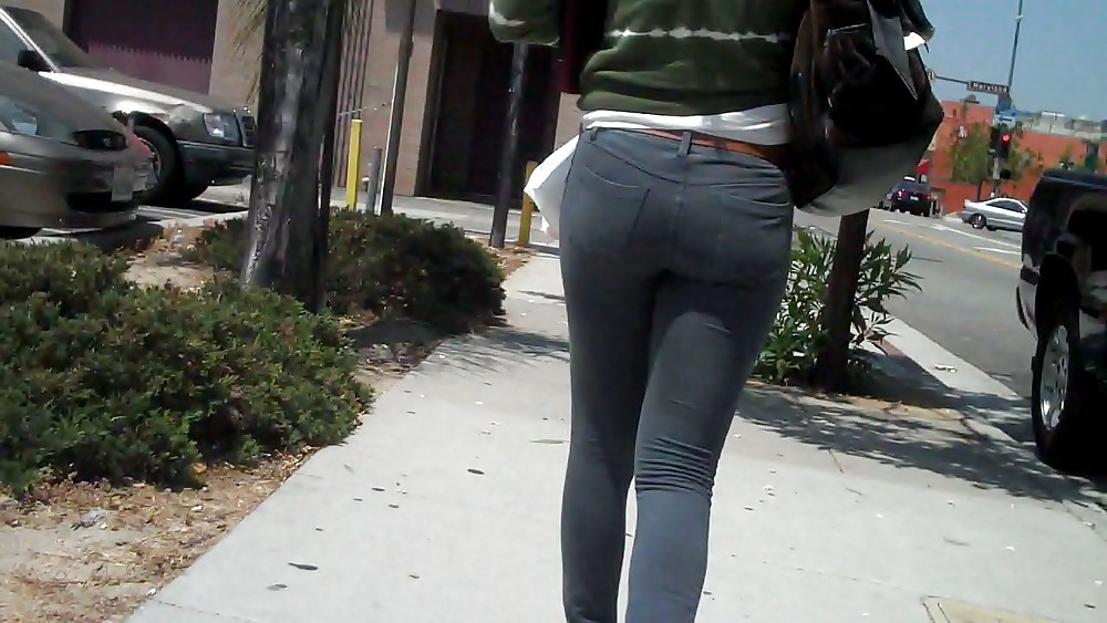 I followed her ass & butt in tight jeans around #5743592