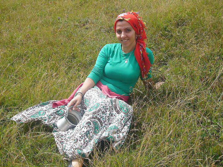 Turkish turbanli hijab arab buyuk album #12733696
