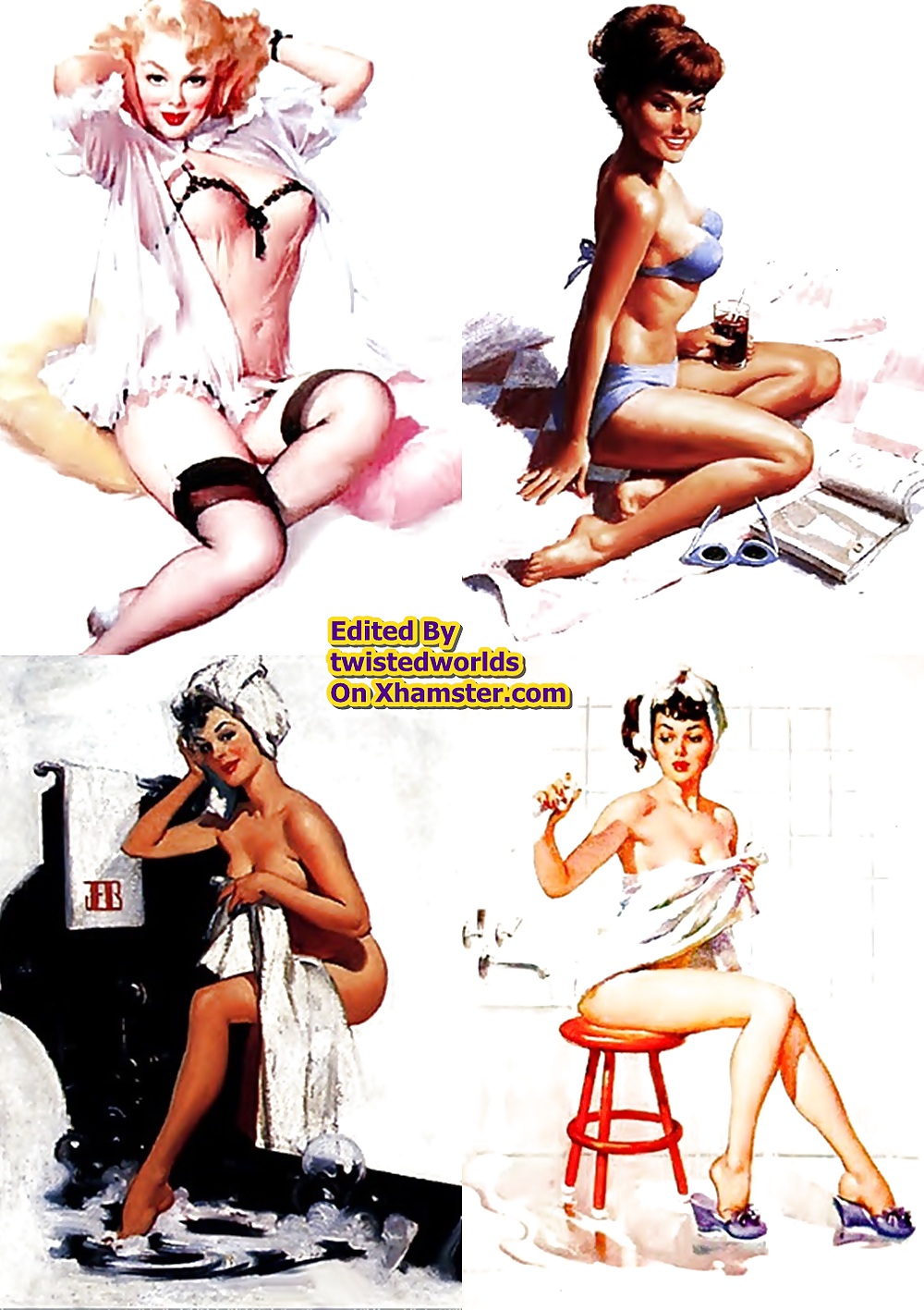 Vintage Pinup Girls New & Old Erotica By twistedworlds #16556020