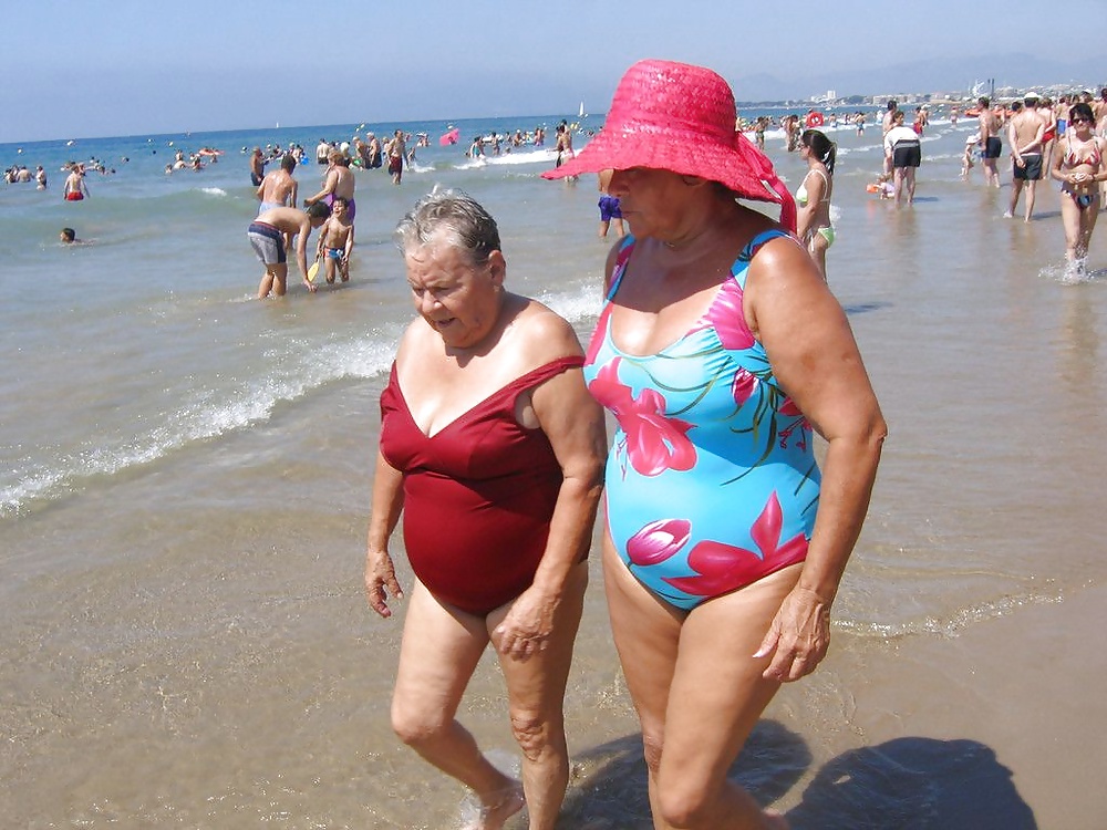 Grannies on beach 3 #11249834