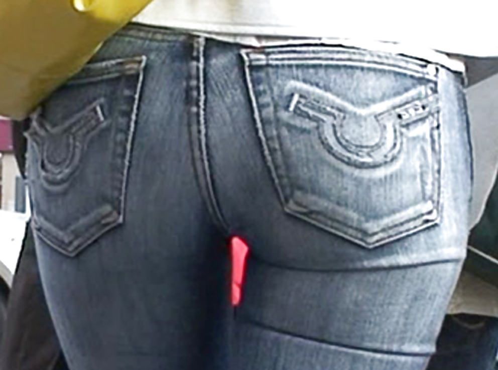Round asses in perfect fitting jeans #2406824
