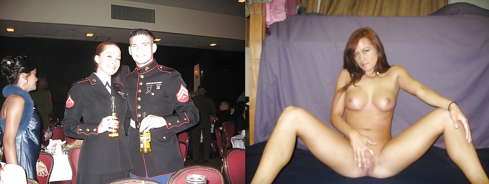 Dressed-undressed military girls #13932413