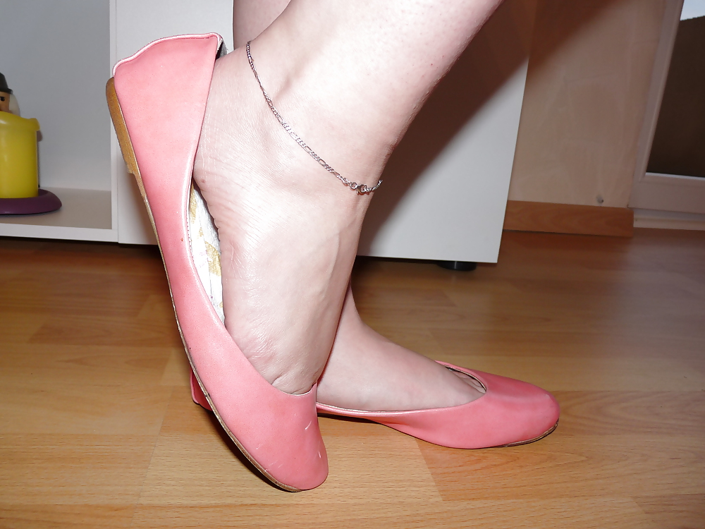 Wifes high heels shoes flats ballerinas feet nailpolish 2 #16253214