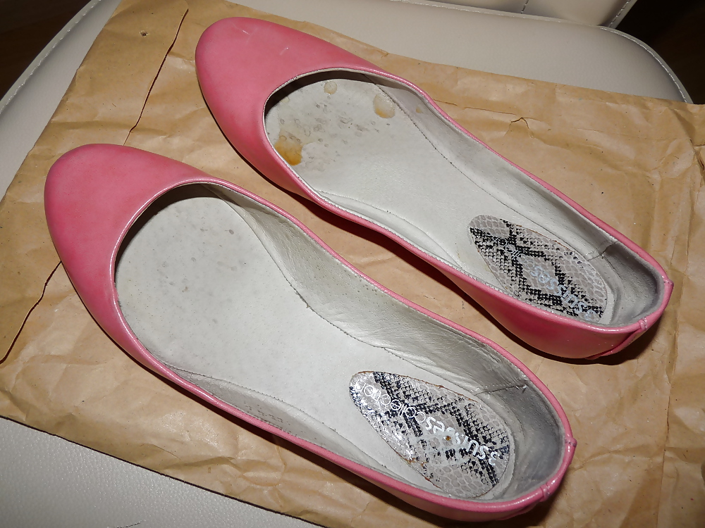 Wifes high heels shoes flats ballerinas feet nailpolish 2 #16253305