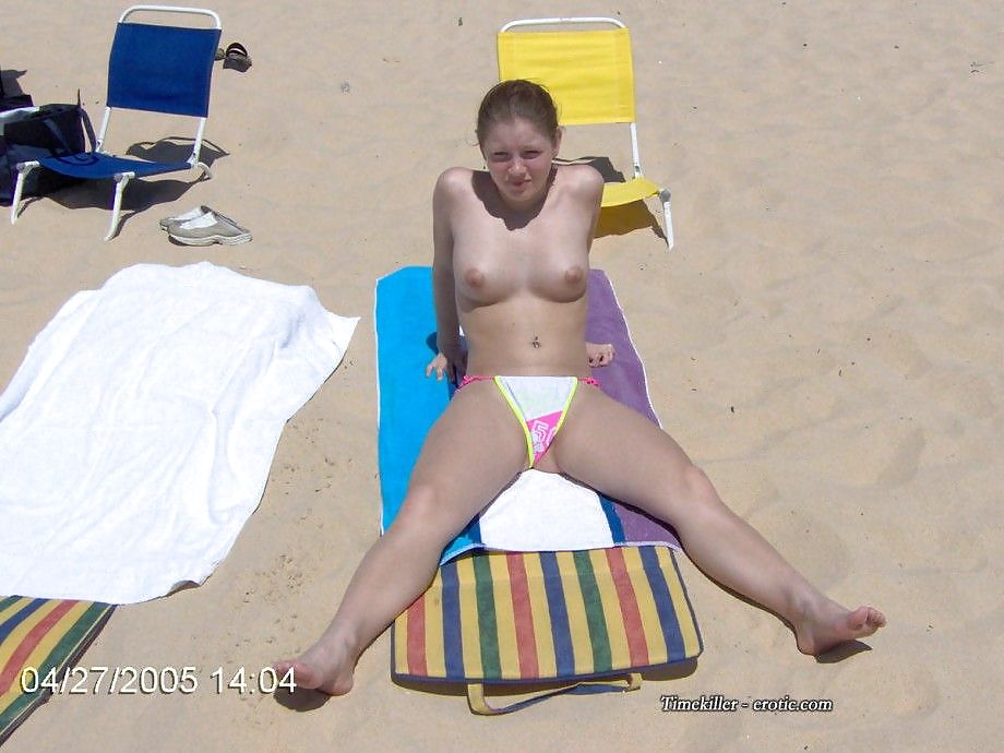 Topless at the beach #5863742