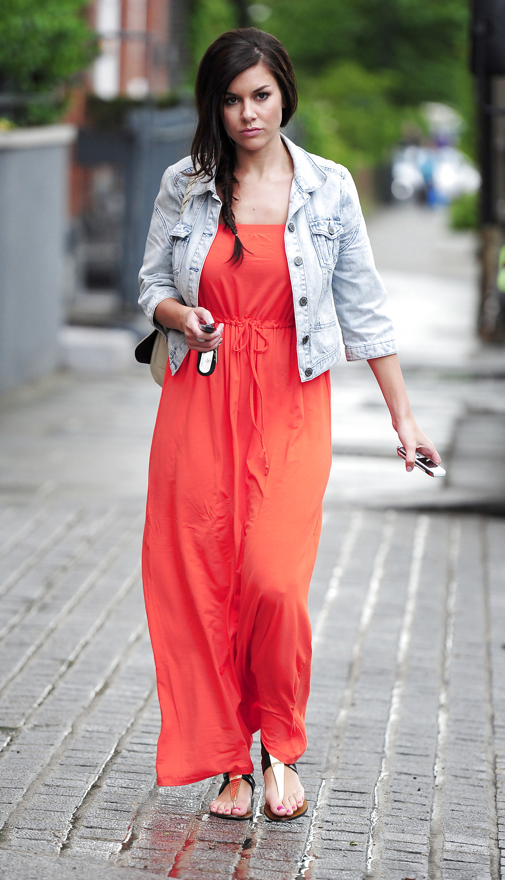 Imogen Thomas arriving at her home in London #4234283