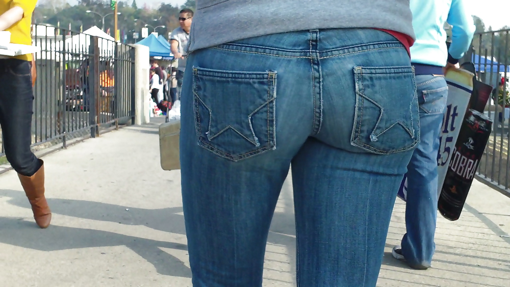 Teens ass & butt in tight star jeans  #6694705