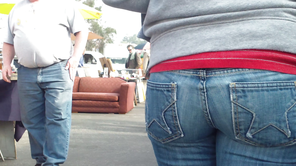 Teens ass & butt in tight star jeans  #6694766