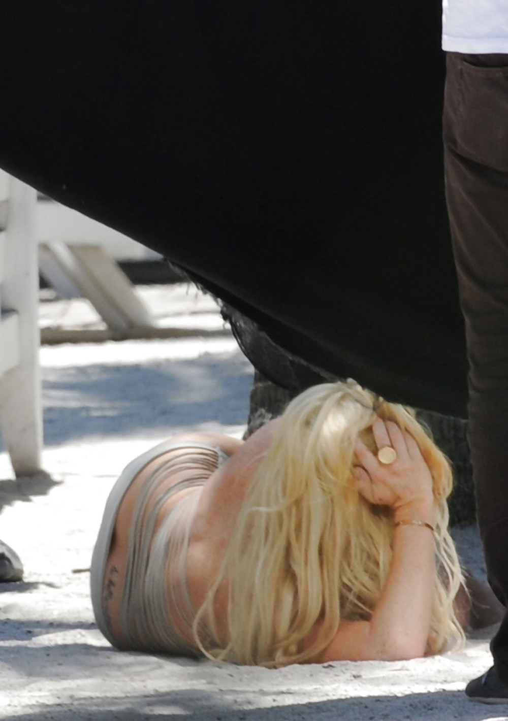 Lindsay Lohan Boobslip During PS in Miami #3873048
