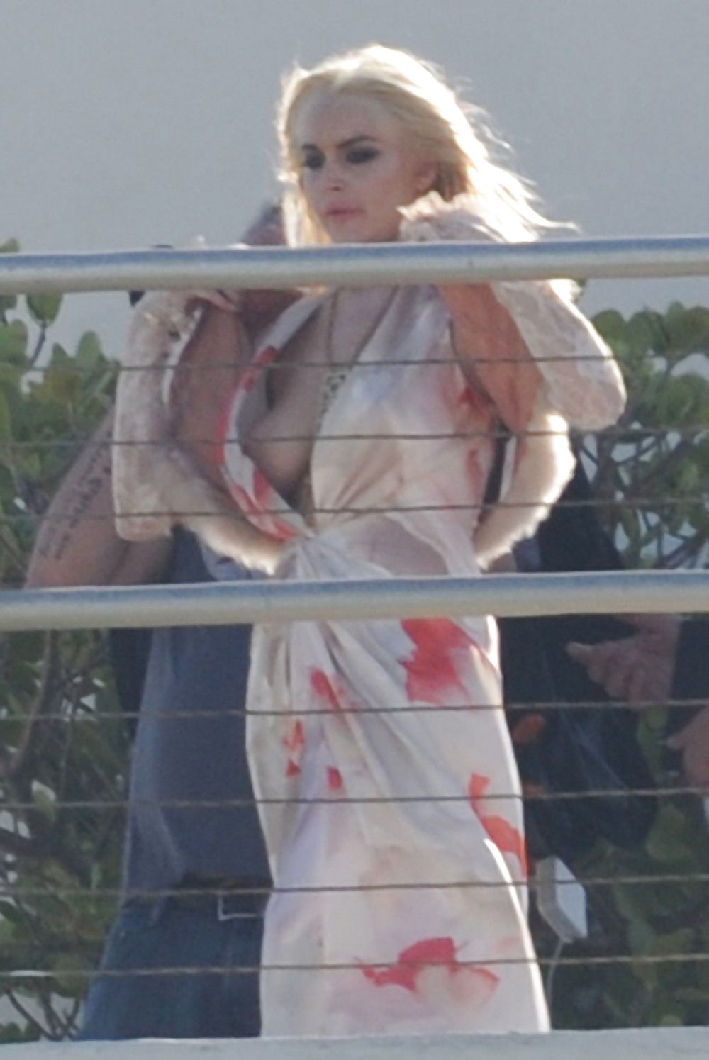 Lindsay Lohan Boobslip During PS in Miami #3873207