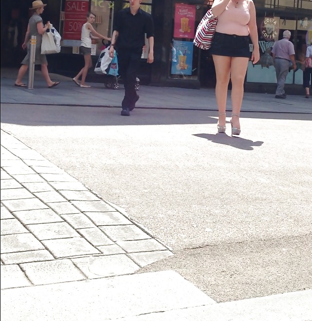 Chubby Mini Skirt in public #22776152