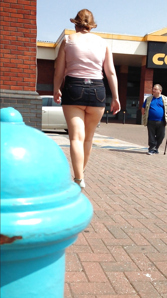 Chubby Mini Skirt in public #22776164