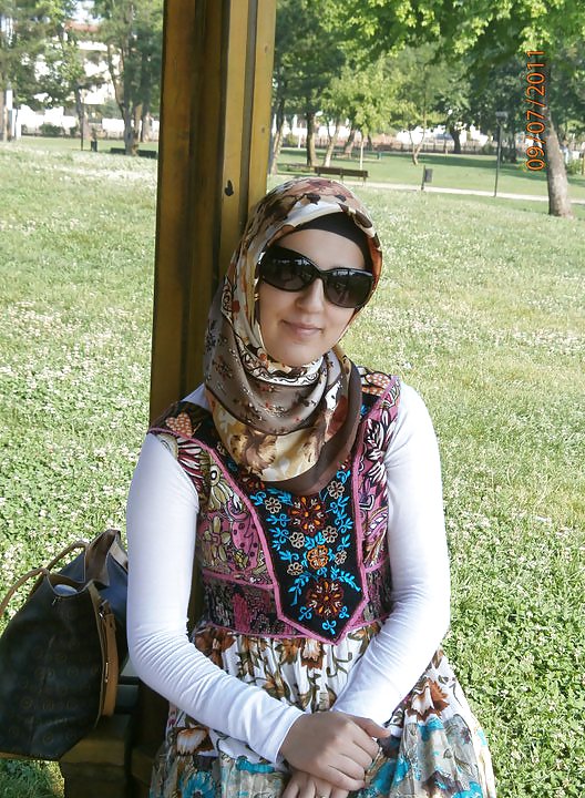 Turkish arab turbanli hijab karisik #12118811