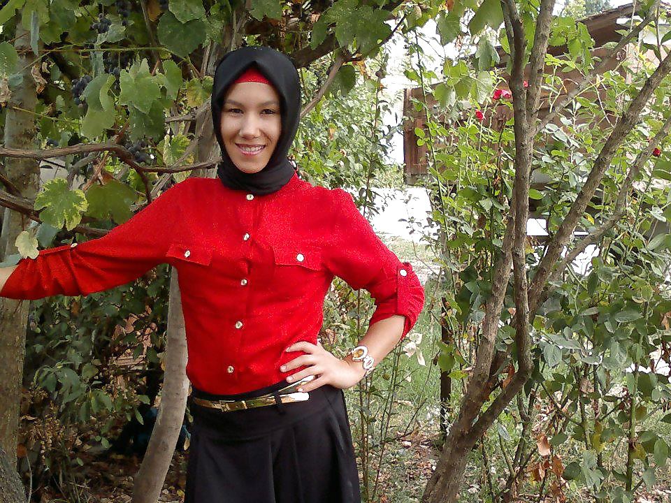 Turkish arab turbanli hijab karisik #12119059