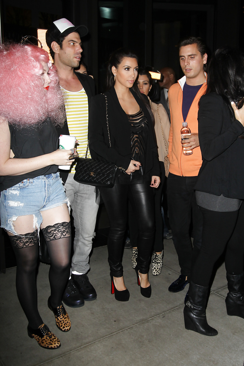 Kim Kardashian see thru to bra while at bowling alley in NY #5621402