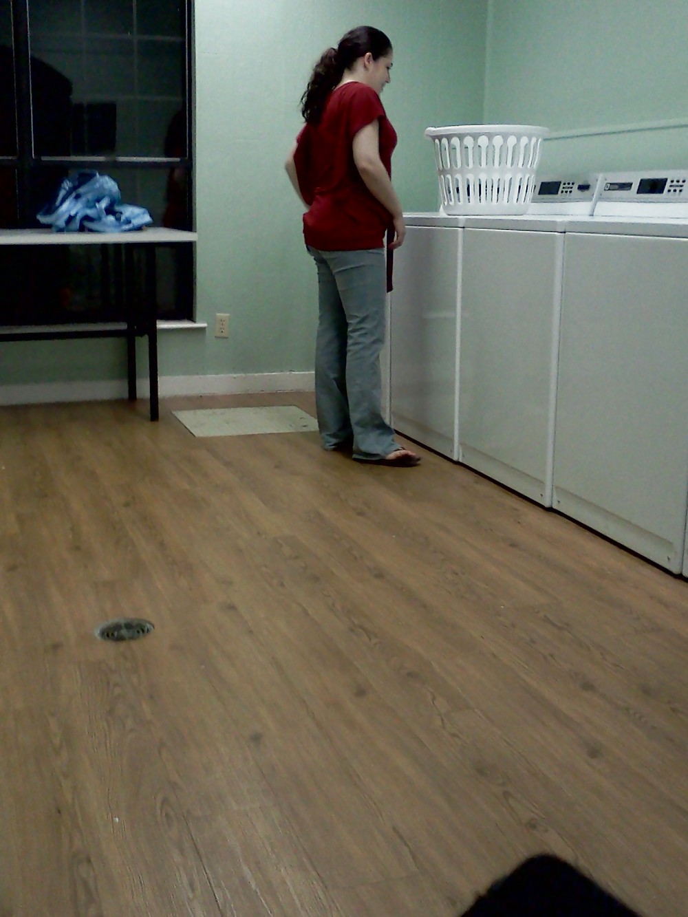 Chick doing laundry #7932755