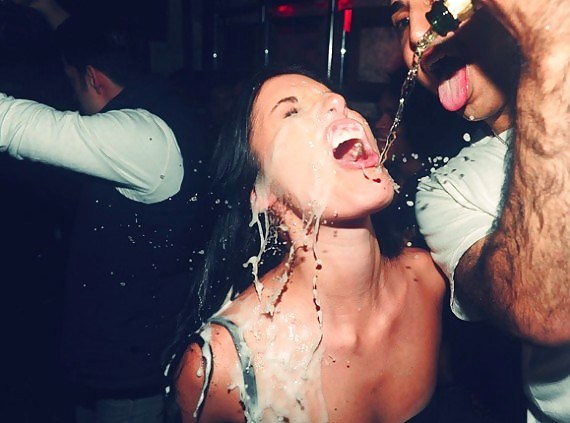 Champagne facial crazy parties #13219239