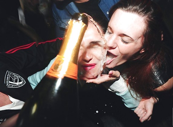 Champagne facial crazy parties #13219260