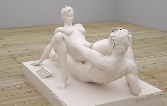 Große Erotischen Skulpturen 2 - Kama Sutra Positionen #9211201