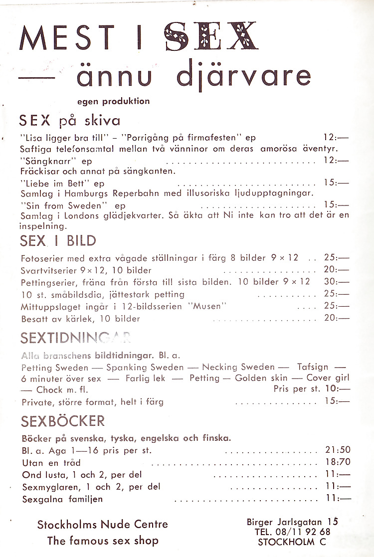 Vintage Magazines Sex Party No 1 - Sweden #2113453