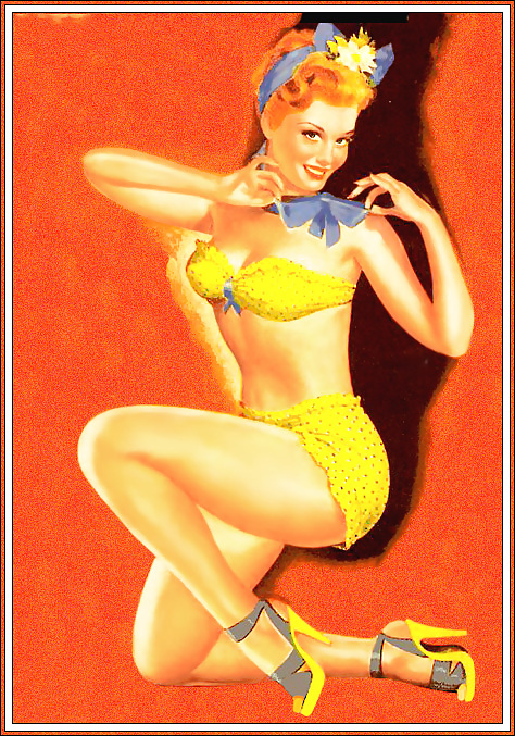 Vintage pin-up drawings (non-nude) #4743517