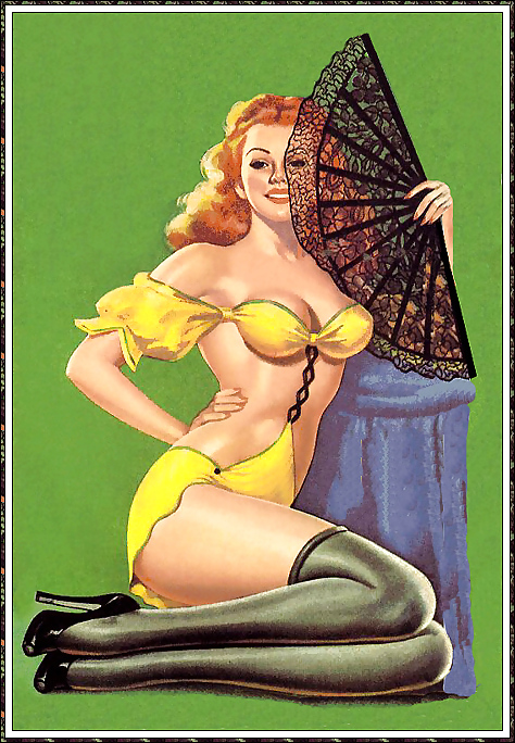 Vintage pin-up drawings (non-nude) #4743654