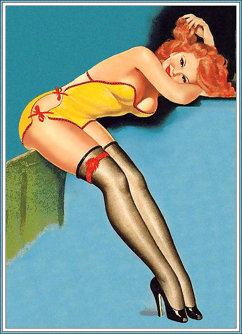 Vintage pin-up drawings (non-nude) #4743684
