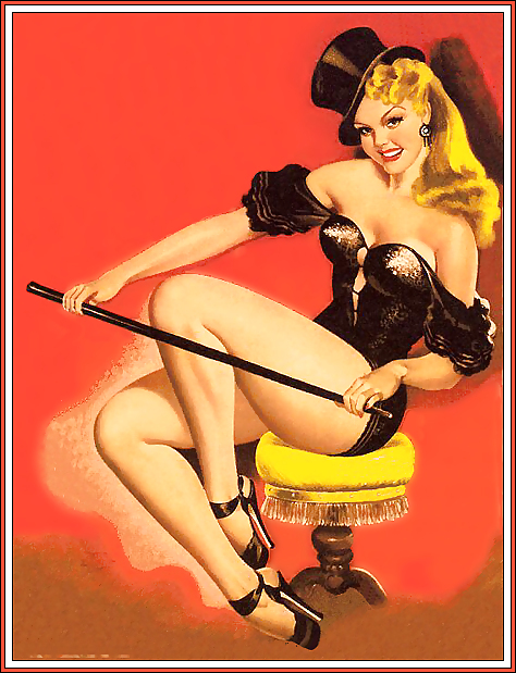 Vintage pin-up drawings (non-nude) #4743794