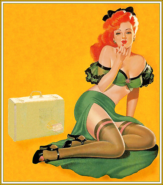 Vintage pin-up drawings (non-nude) #4743803