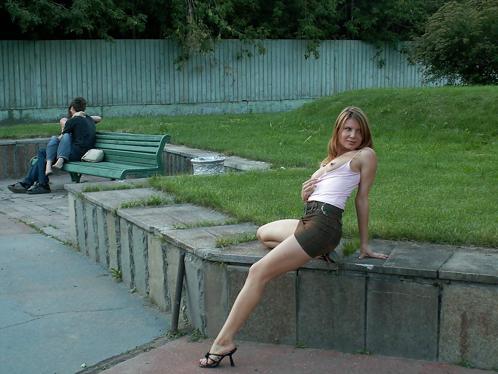 Newbie Babe Strips Exterior #9716930