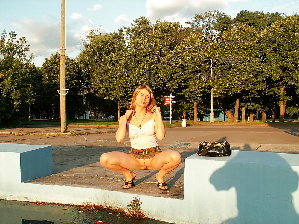 Newbie Babe Strips Exterior #9716994