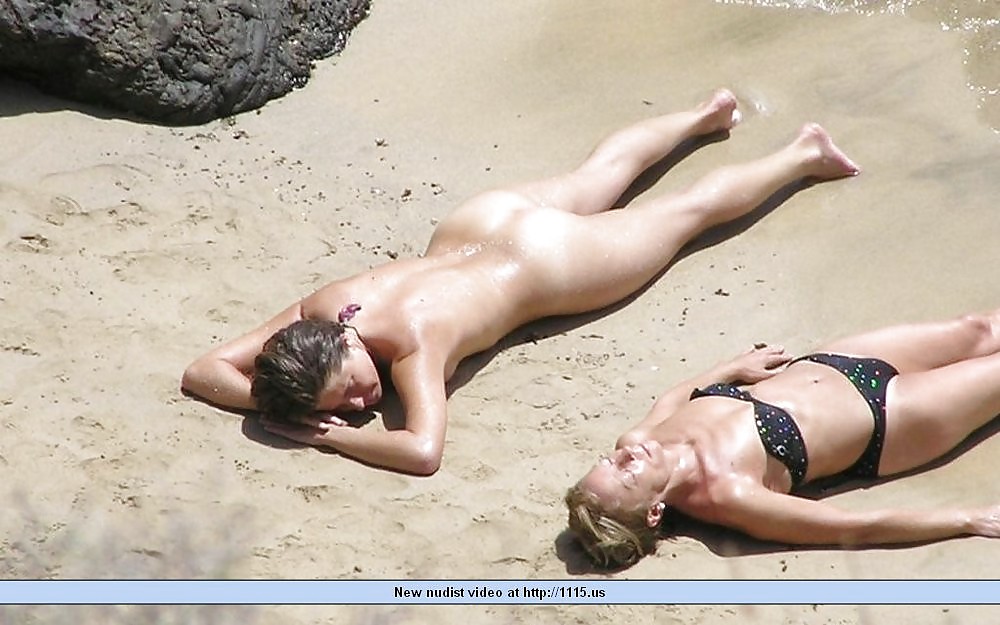 Young nudist beach teens  #17894129