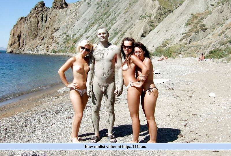 Young nudist beach teens  #17894222