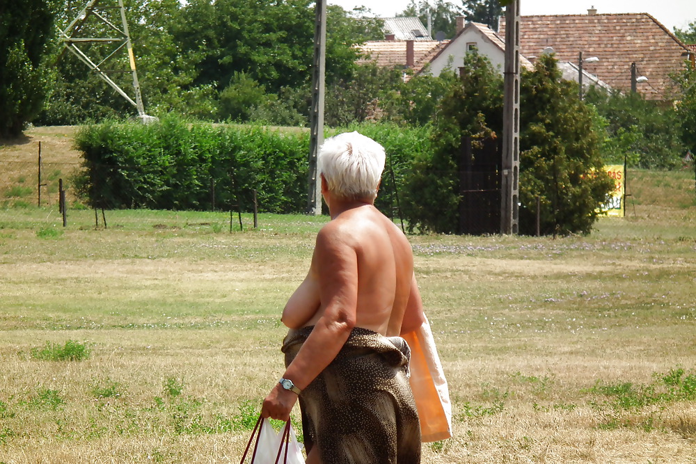 Granny naked in the park #4656258