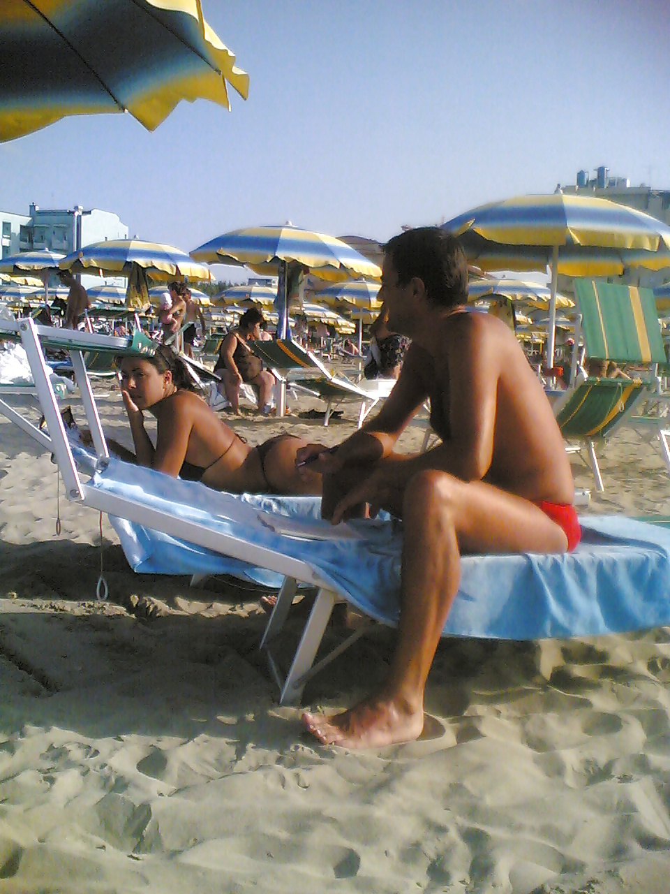 Candid Ass italian beach #7014627