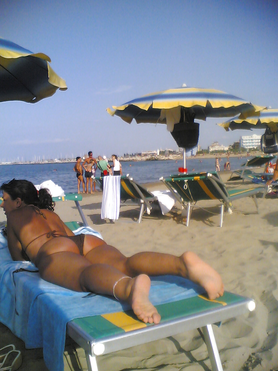 Candid Ass italian beach #7014636