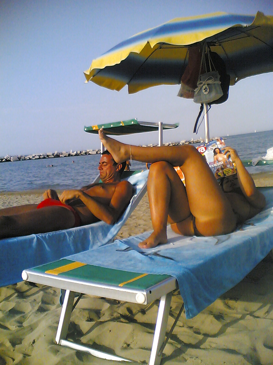 Candid Ass italian beach #7014658