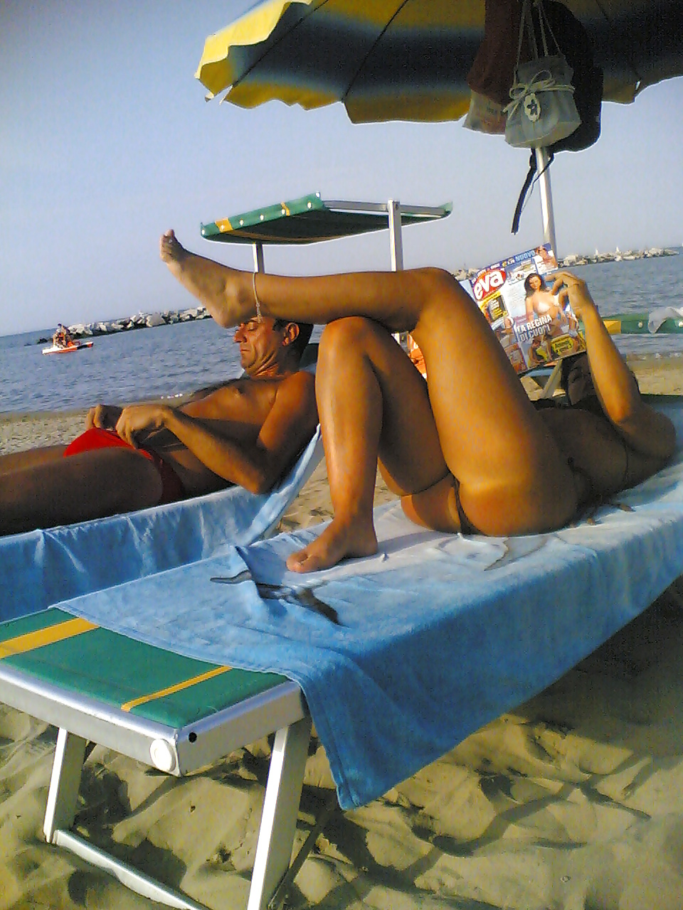 Candid Ass italian beach #7014688