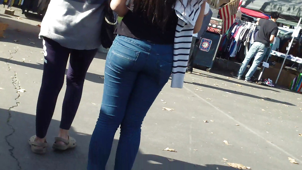 Cute teen ass in butt tight jeans  #8847367