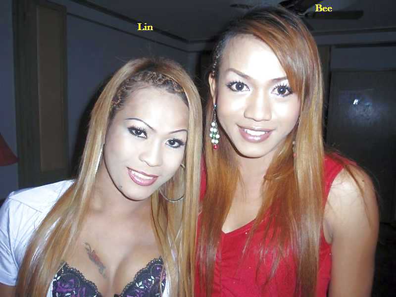 Bee & Lin two skinny Ladyboys from Pattaya #14638065