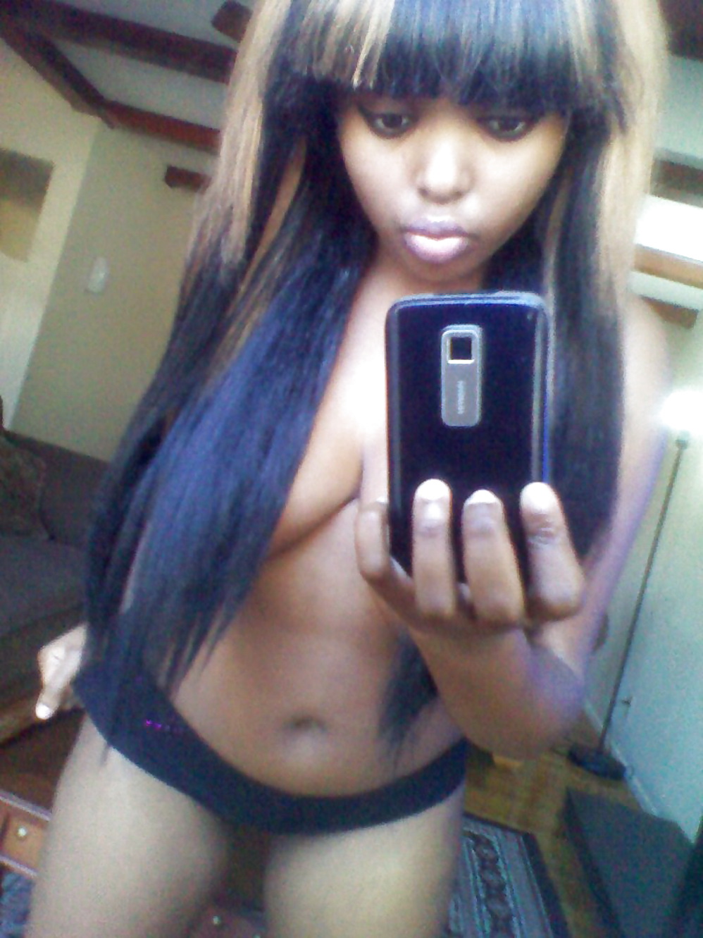 Pretty Amateur Ebony SelfShot 3 #21884411