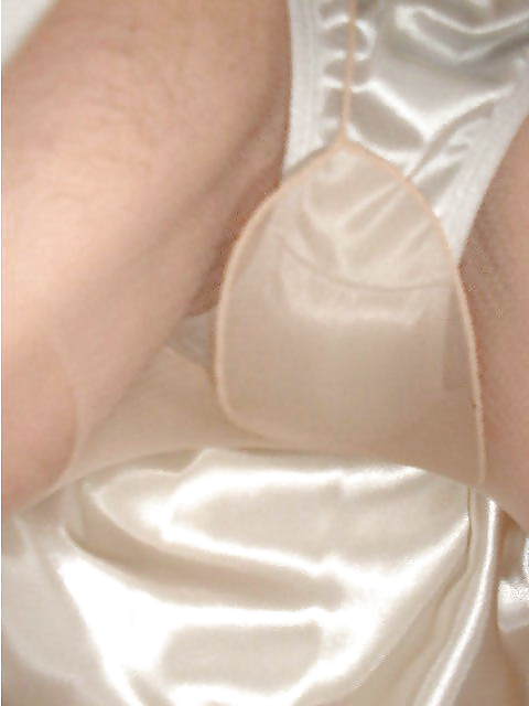 Withe Satin Upskirt #14250334