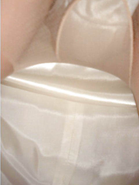 Withe Satin Upskirt #14250348